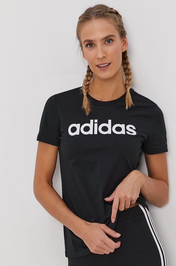 adidas Majica kratkih rukava adidas za žene, boja: crna GL0769