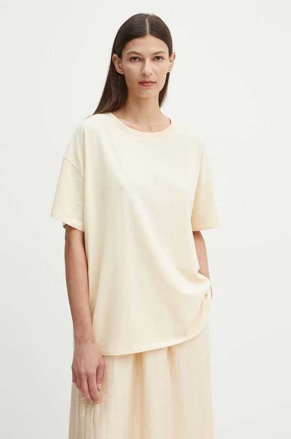 American Vintage Majica kratkih rukava American Vintage za žene, boja: bež, PYM02AH24