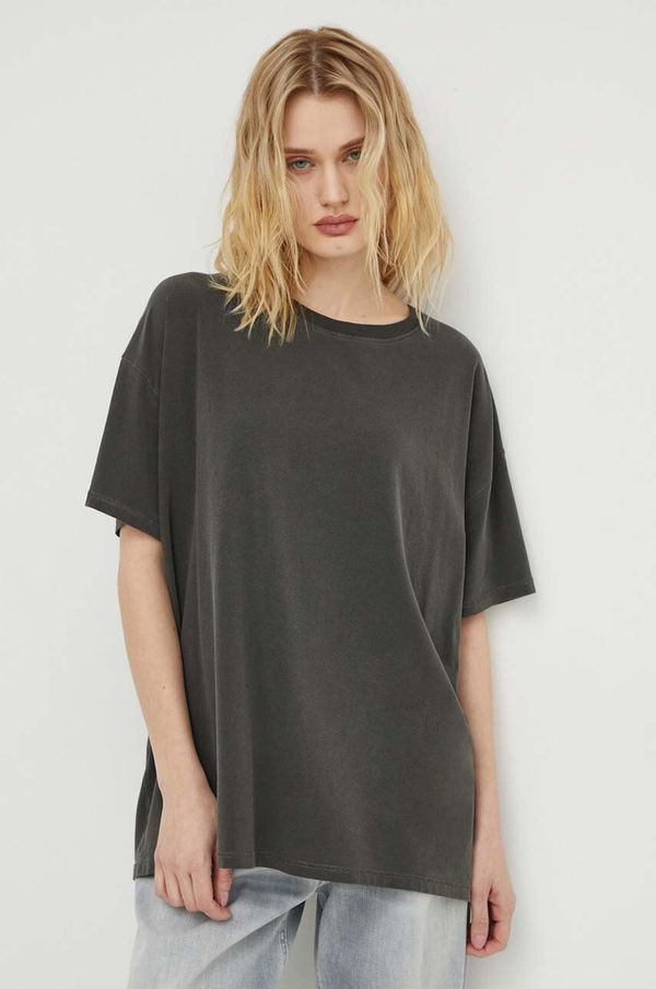 American Vintage Majica kratkih rukava American Vintage za žene, boja: siva