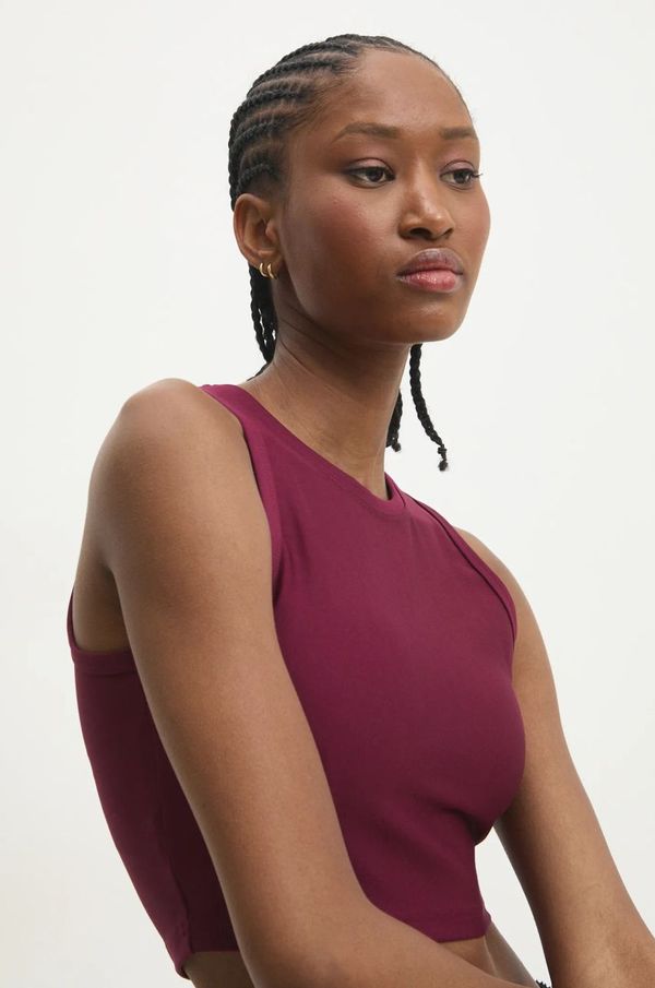 Answear Lab Majica kratkih rukava Answear Lab boja: bordo