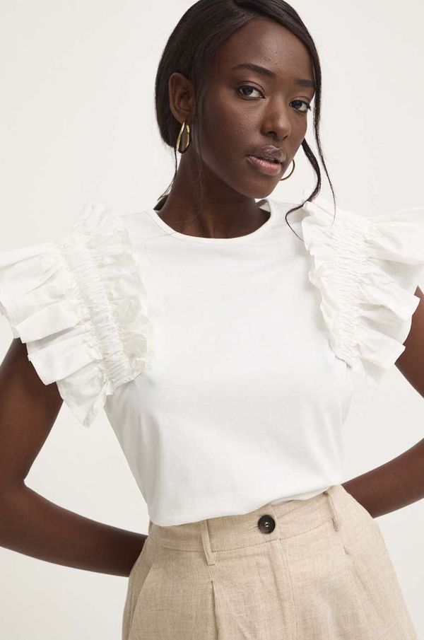 Answear Lab Majica kratkih rukava Answear Lab za žene, boja: bijela