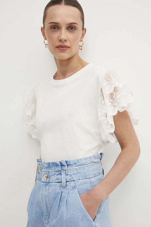 Answear Lab Majica kratkih rukava Answear Lab za žene, boja: bijela