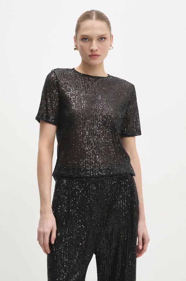 Answear Lab Majica kratkih rukava Answear Lab za žene, boja: crna