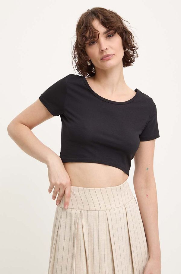 Answear Lab Majica kratkih rukava Answear Lab za žene, boja: crna