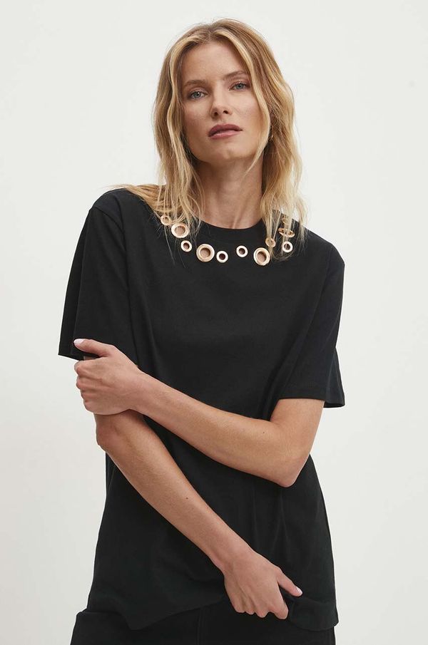 Answear Lab Majica kratkih rukava Answear Lab za žene, boja: crna