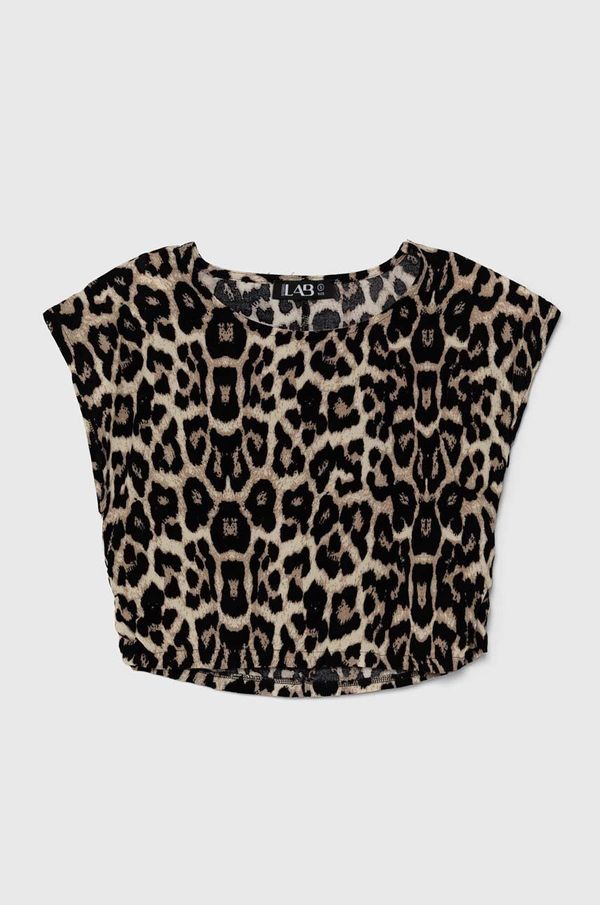 Answear Lab Majica kratkih rukava Answear Lab za žene, boja: smeđa