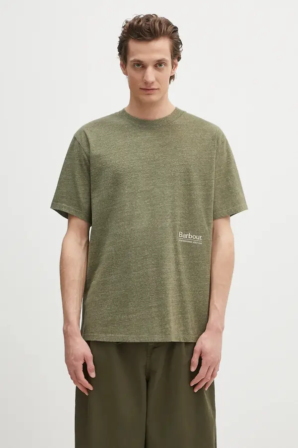 Barbour Majica kratkih rukava Barbour Barbour Calton Linen Blend OS Fit T-Shirt