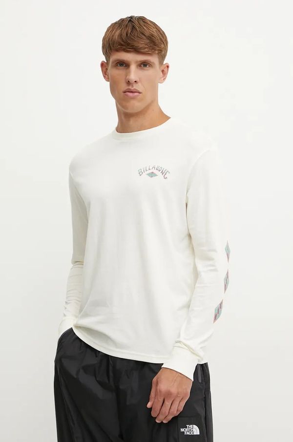 Billabong Majica kratkih rukava Billabong Crayon Wave za muškarce, boja: bež, s tiskom, ABYZT02489