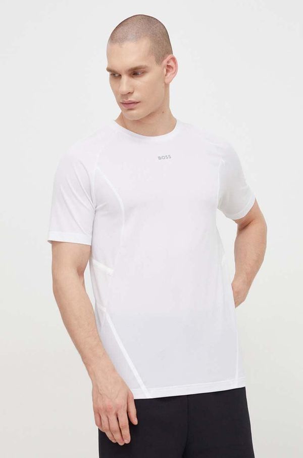 Boss Green Majica kratkih rukava Boss Green za muškarce, boja: bijela, bez uzorka