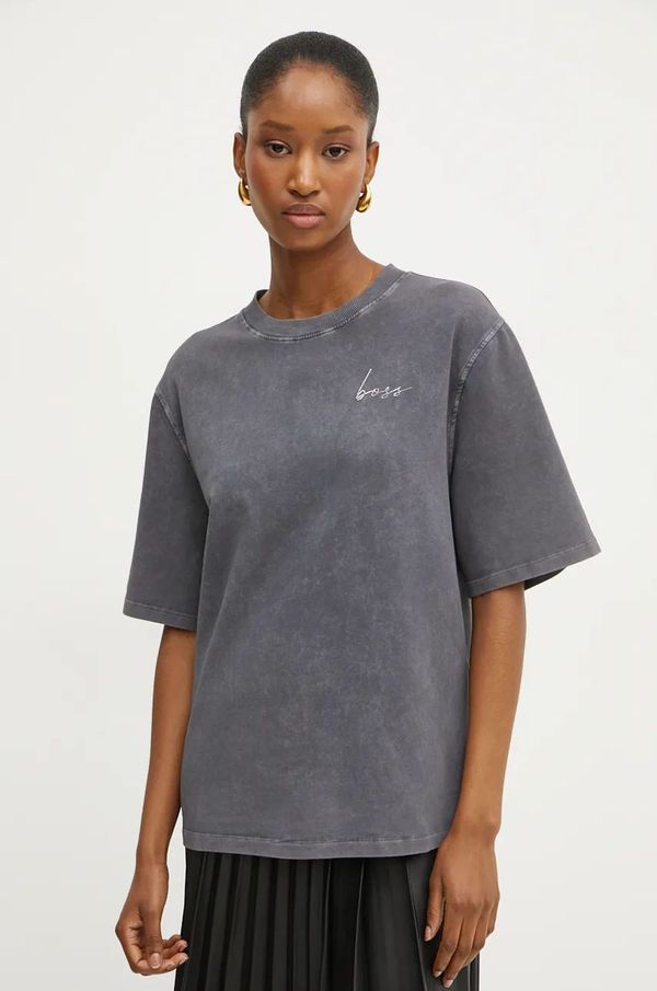 Boss Orange Majica kratkih rukava Boss Orange za žene, boja: siva, 50528555