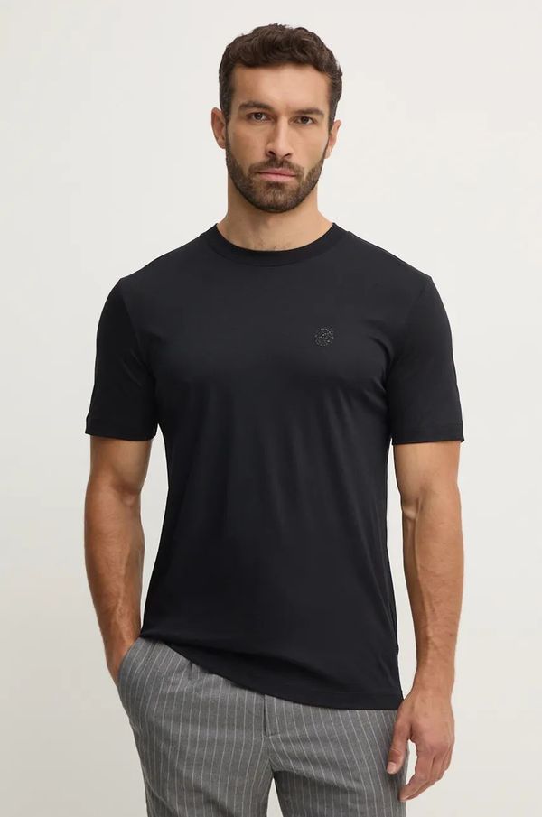 Boss Majica kratkih rukava BOSS za muškarce, boja: crna, bez uzorka, 50527666