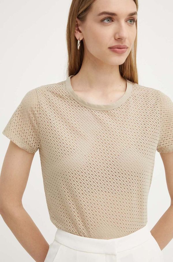 Boss Majica kratkih rukava BOSS za žene, boja: bež, 50521922