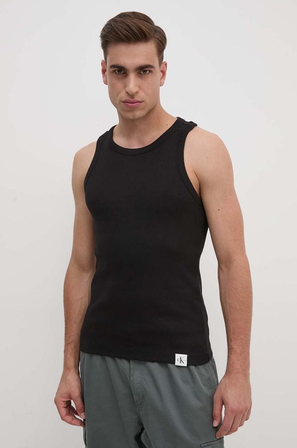 Calvin Klein Jeans Majica kratkih rukava Calvin Klein Jeans za muškarce, boja: crna, J30J325302