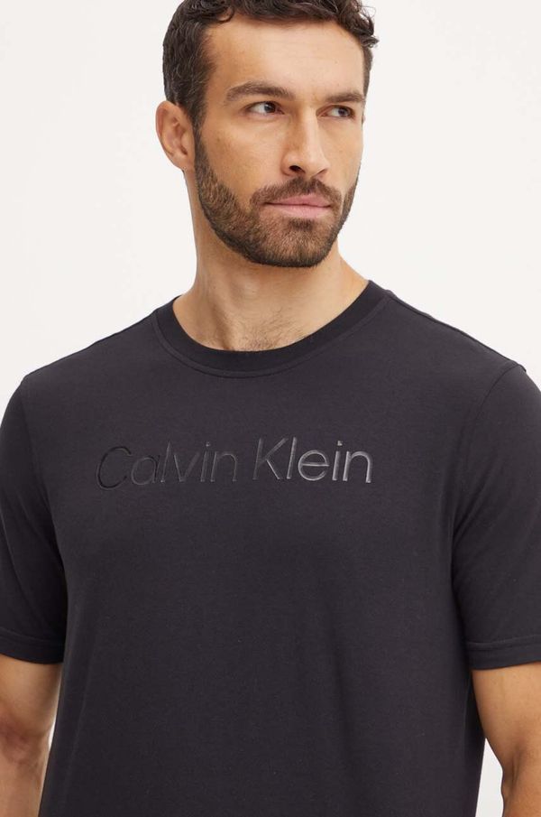 Calvin Klein Performance Majica kratkih rukava Calvin Klein Performance za muškarce, boja: crna, s aplikacijom, 00GMF4K110