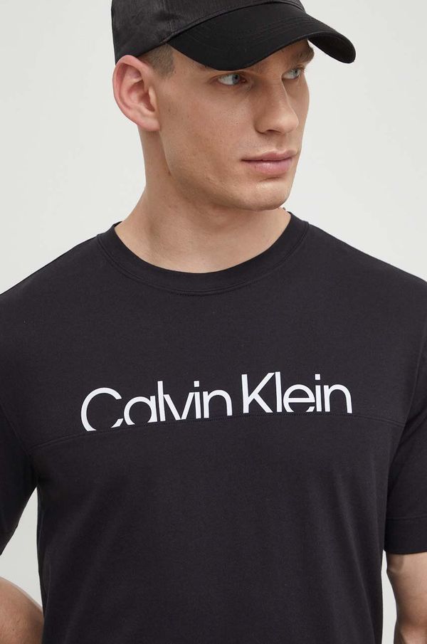 Calvin Klein Performance Majica kratkih rukava Calvin Klein Performance za muškarce, boja: crna, s tiskom