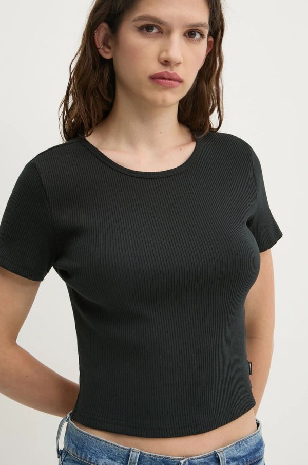 Converse Majica kratkih rukava Converse za žene, boja: crna, 10027490-A03