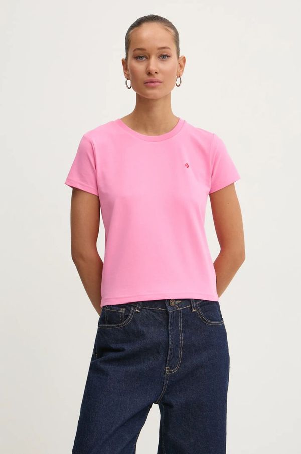 Converse Majica kratkih rukava Converse za žene, boja: ružičasta, 10027252-A05