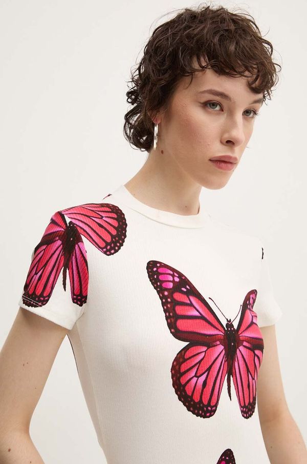 Desigual Majica kratkih rukava Desigual CROISE za žene, boja: bijela, 24WWTK55