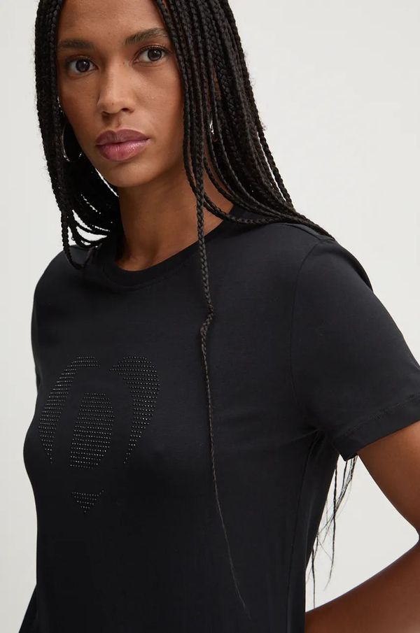 Desigual Majica kratkih rukava Desigual DAISY za žene, boja: crna, 24WWTK01