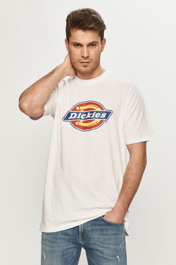 Dickies Majica kratkih rukava Dickies boja: bijela, DK0A4XC9WHX-WHITE