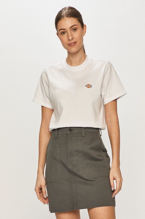 Dickies Majica kratkih rukava Dickies boja: bijela, DK0A4XDAWHX-WHITE