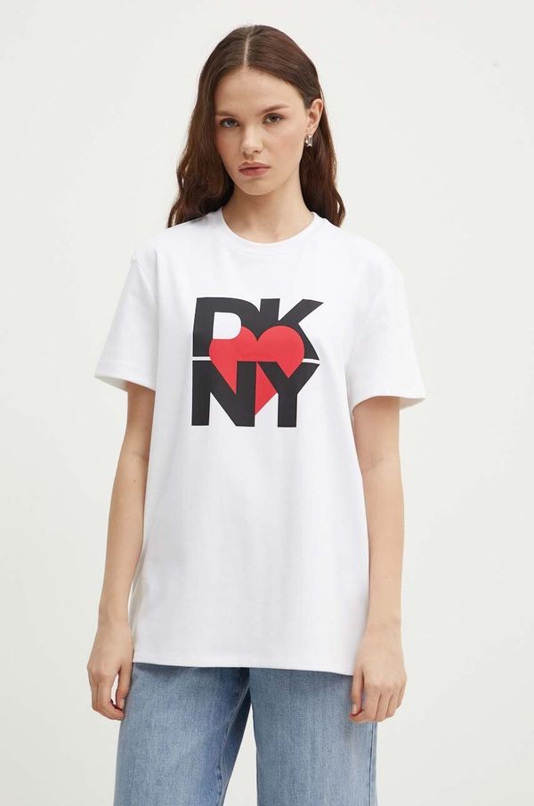 DKNY Majica kratkih rukava Dkny HEART OF NY za žene, boja: bijela, D2B4A143