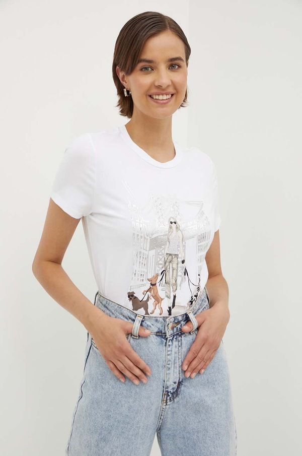 DKNY Majica kratkih rukava Dkny za žene, boja: bijela, P4DHSWNA