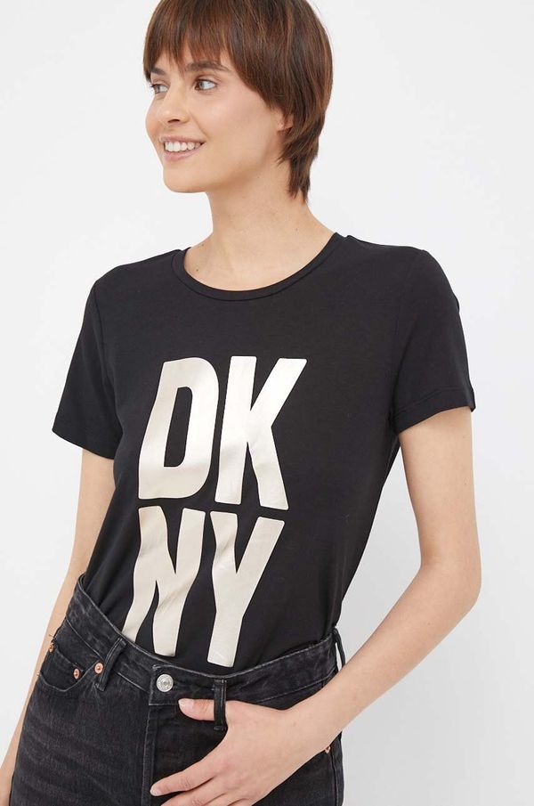 DKNY Majica kratkih rukava Dkny za žene, boja: crna