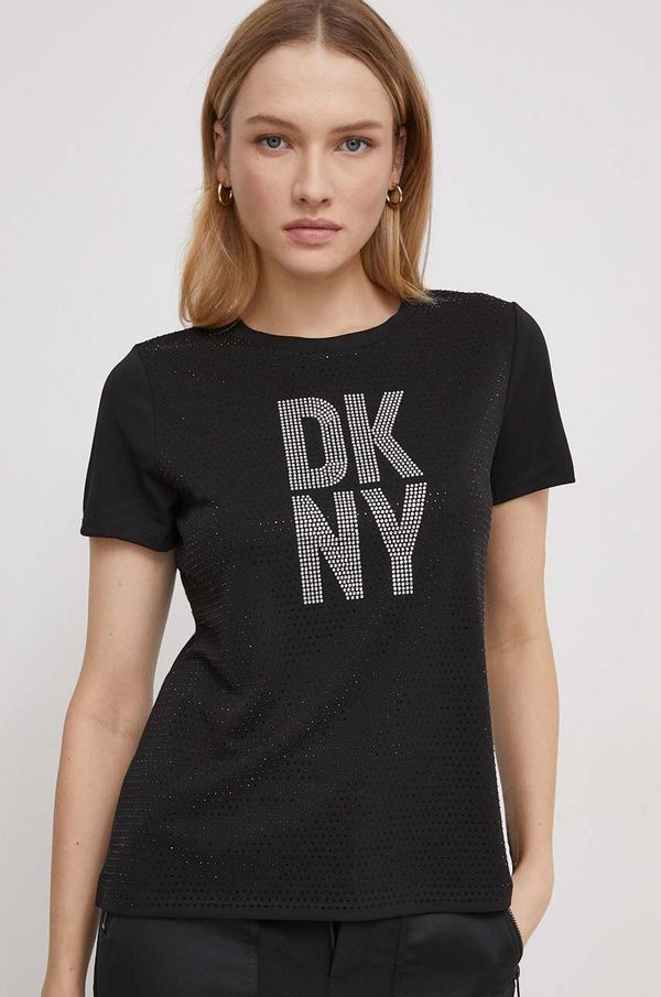 DKNY Majica kratkih rukava Dkny za žene, boja: crna
