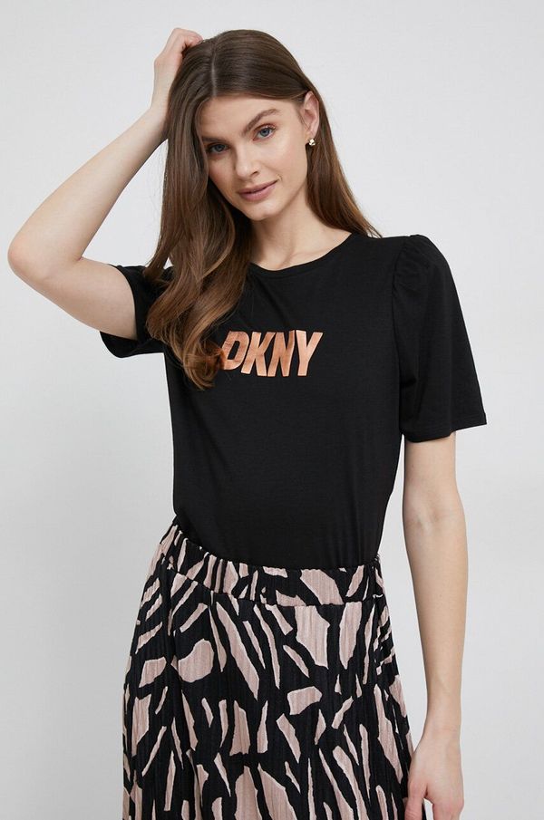 DKNY Majica kratkih rukava Dkny za žene, boja: crna