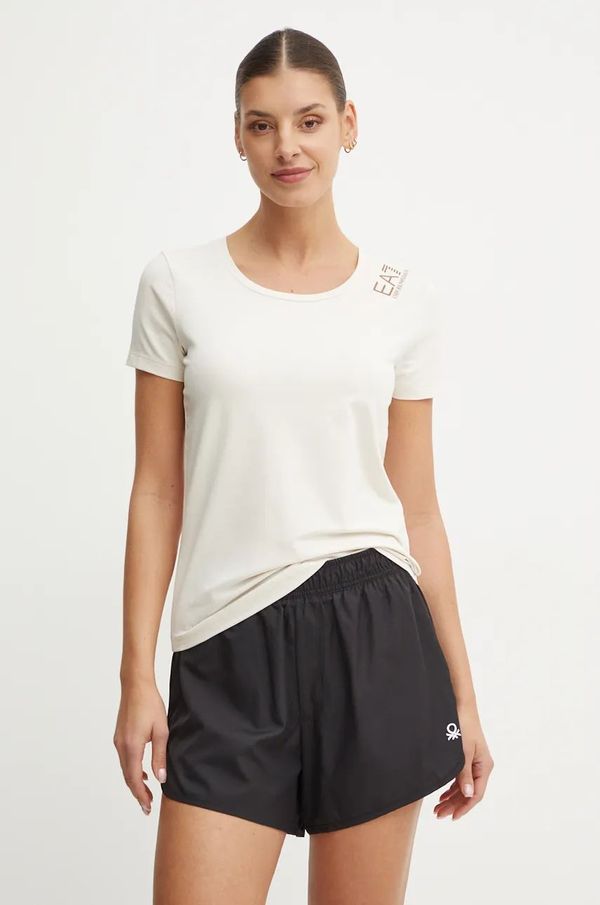 EA7 Emporio Armani Majica kratkih rukava EA7 Emporio Armani za žene, boja: bež, TJFKZ.8NTT50
