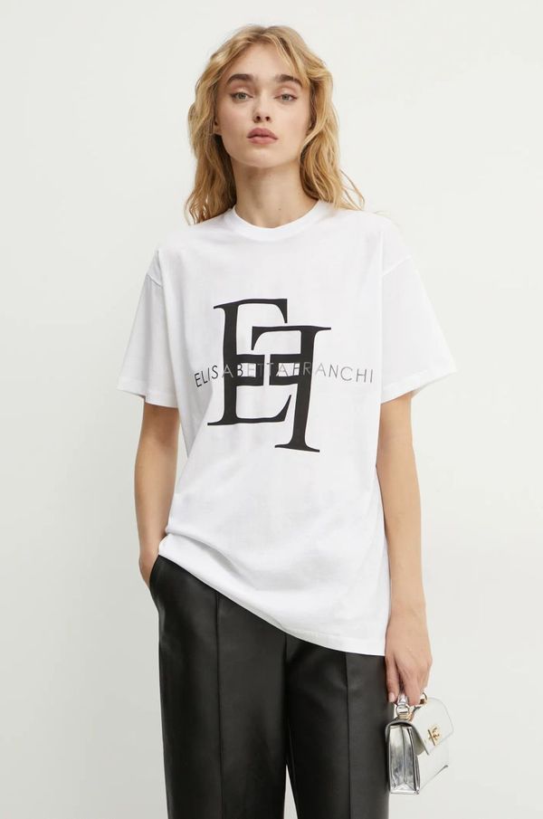 Elisabetta Franchi Majica kratkih rukava Elisabetta Franchi za žene, boja: bijela