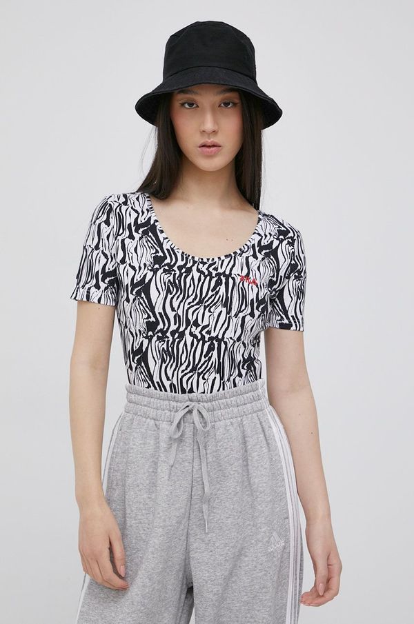 Fila Majica kratkih rukava Fila za žene, boja: crna