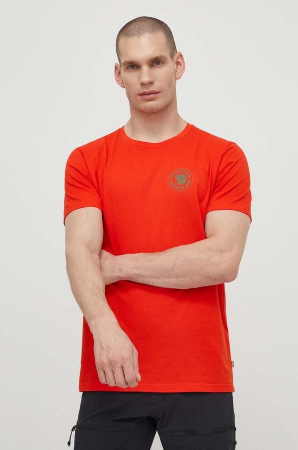 Fjallraven Majica kratkih rukava Fjallraven 1960 Logo T-shirt za muškarce, boja: narančasta, s tiskom, F87313