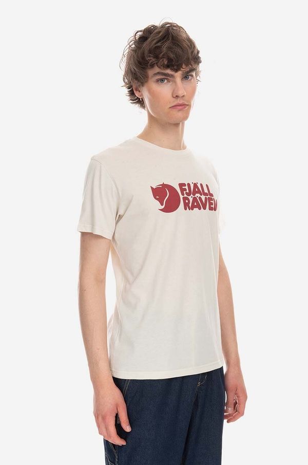 Fjallraven Majica kratkih rukava Fjallraven boja: bež, s tiskom, F87310.113-113