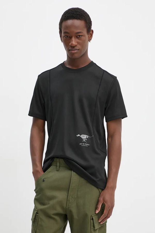 G-Star Raw Majica kratkih rukava G-Star Raw za muškarce, boja: crna, s tiskom, D25079-D848
