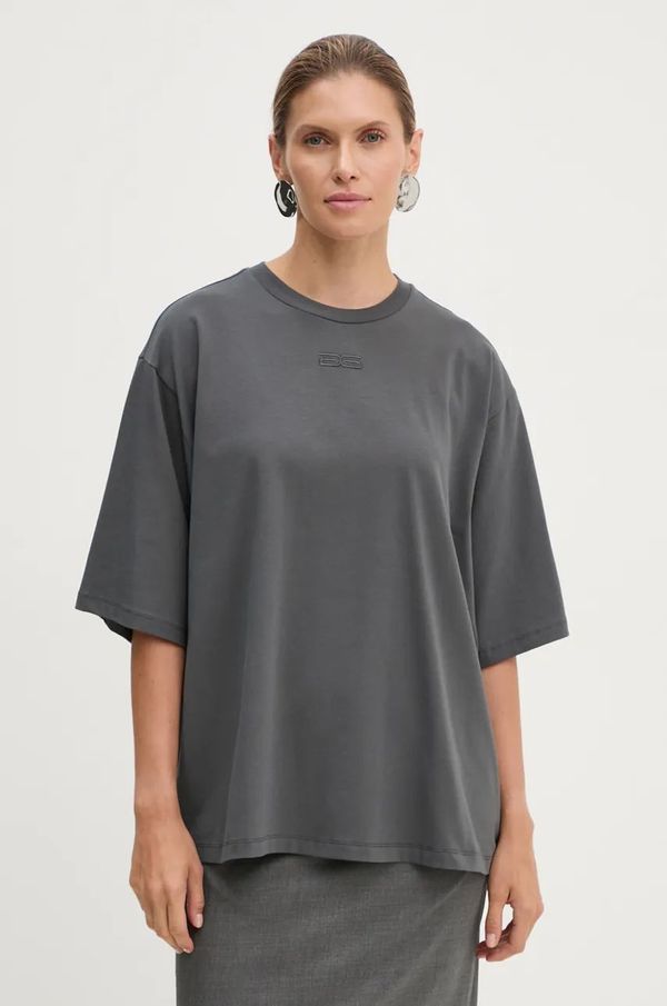 Gestuz Majica kratkih rukava Gestuz za žene, boja: siva, 10909437