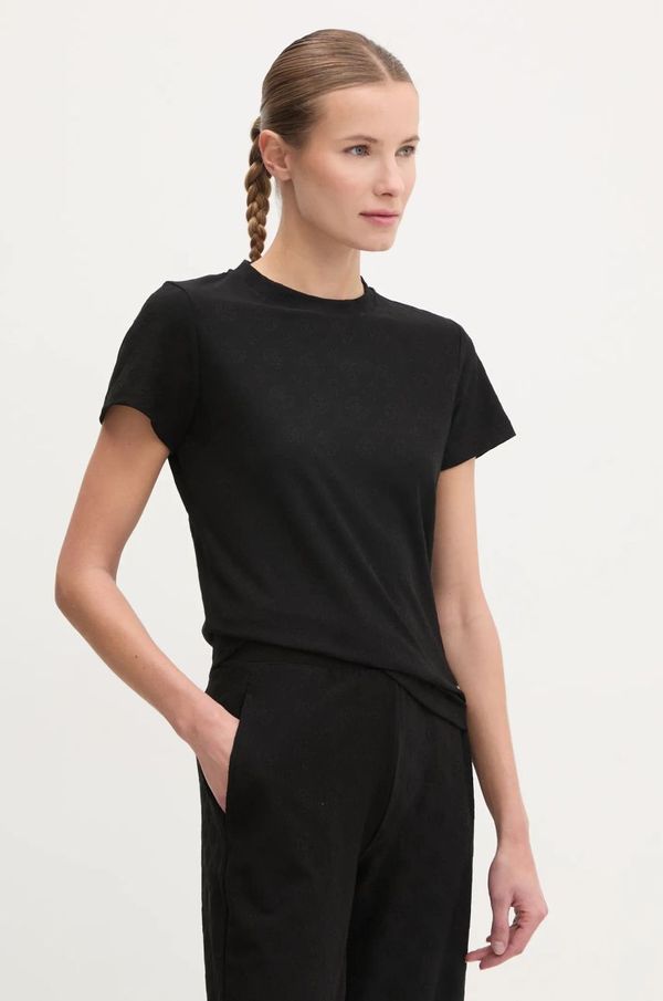 Guess Majica kratkih rukava Guess MONICA za žene, boja: crna, V5RI02 KCLG2