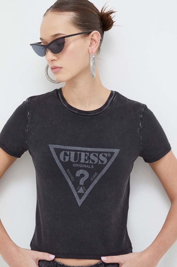 Guess Originals Majica kratkih rukava Guess Originals za žene, boja: crna