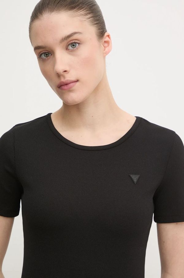 Guess Majica kratkih rukava Guess STEFFI za žene, boja: crna, V5RI04 KCLH0