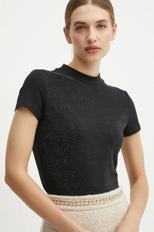 Guess Majica kratkih rukava Guess za žene, boja: crna, W4BI26 J1314