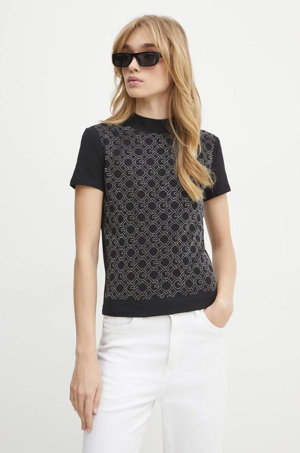 Guess Majica kratkih rukava Guess za žene, boja: crna, W5RI15 J1314