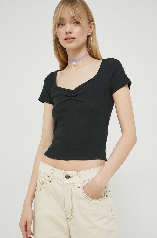 Hollister Co. Majica kratkih rukava Hollister Co. boja: crna