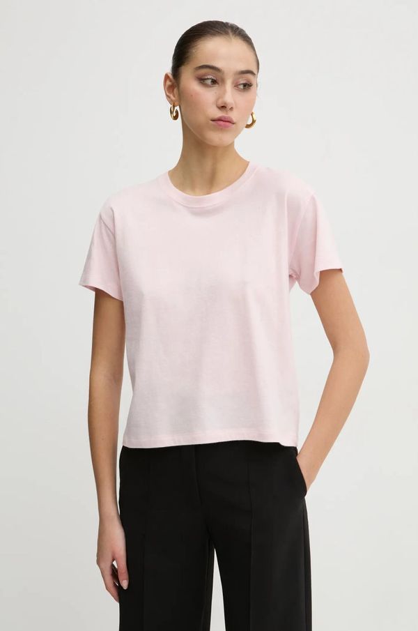 Hollister Co. Majica kratkih rukava Hollister Co. za žene, boja: ružičasta, KI339-3705