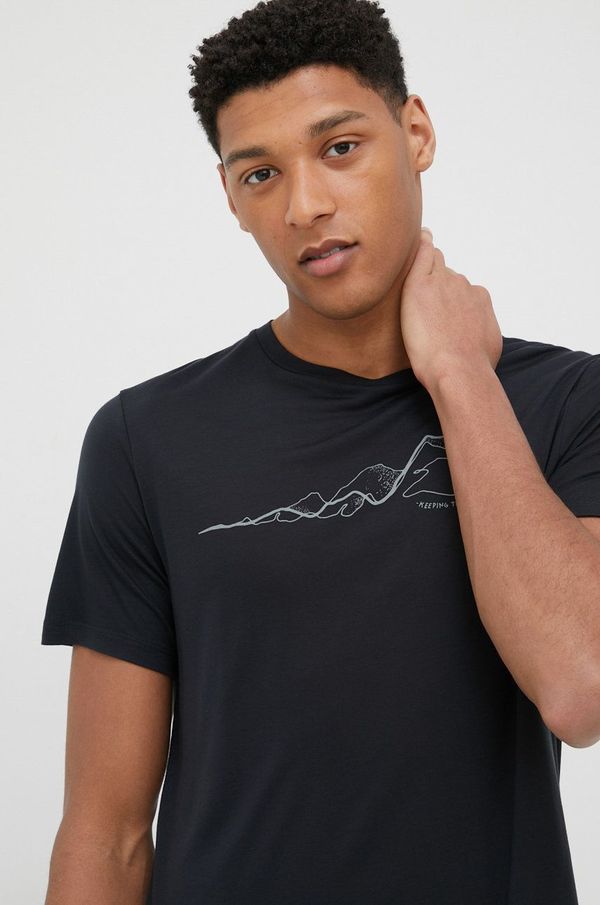 Houdini Majica kratkih rukava Houdini Tree Message za muškarce, boja: crna, s tiskom