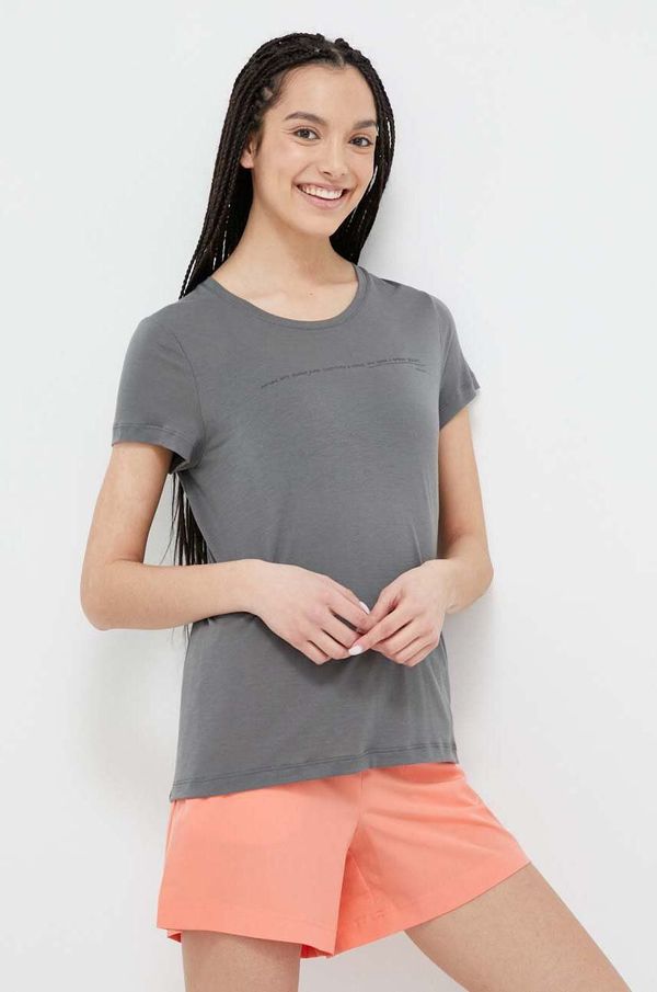 Houdini Majica kratkih rukava Houdini Tree Message za žene, boja: siva