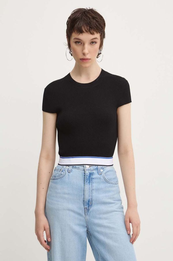 Hugo Blue Majica kratkih rukava Hugo Blue za žene, boja: crna, 50518285