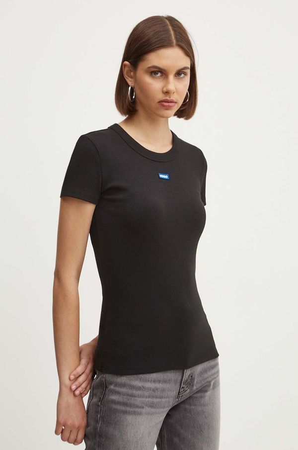 Hugo Blue Majica kratkih rukava Hugo Blue za žene, boja: crna, 50523924