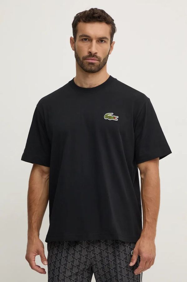 Lacoste Majica kratkih rukava Lacoste za muškarce, boja: crna, bez uzorka, TH2745