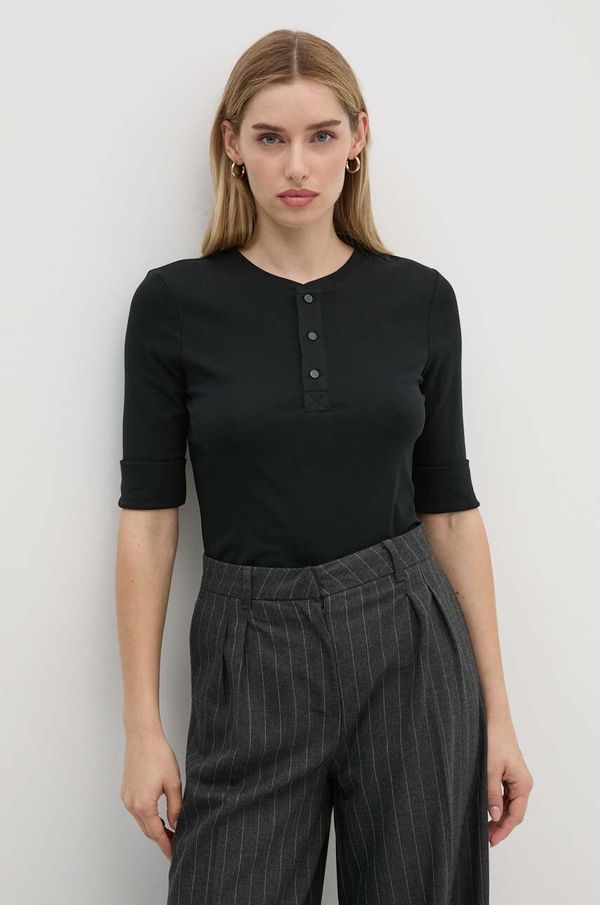 Lauren Ralph Lauren Majica kratkih rukava Lauren Ralph Lauren za žene, boja: crna, 200940439